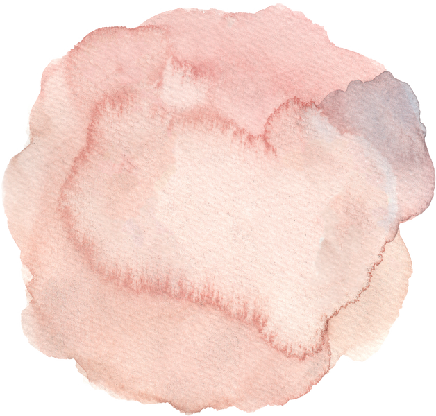 Pink Circle Stain Watercolor